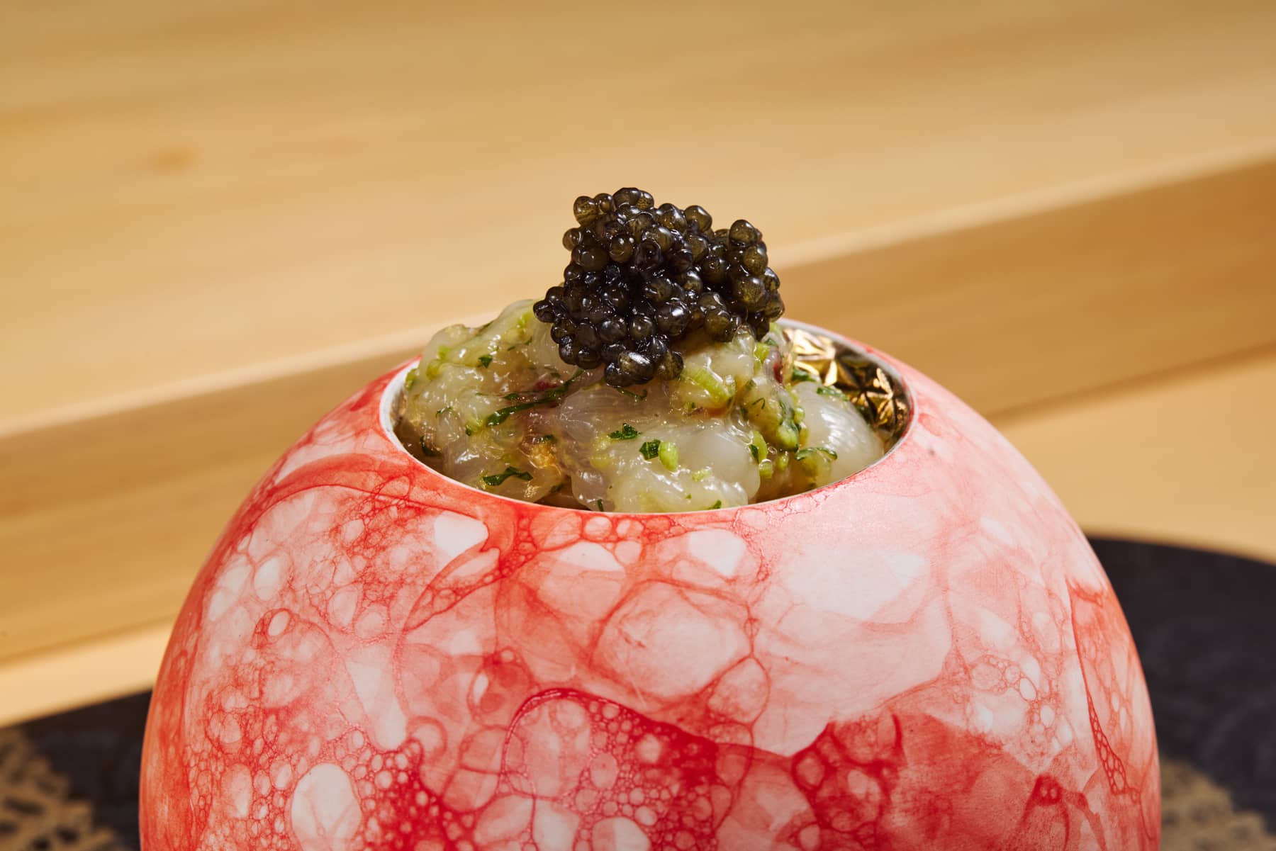 イセエビ丼 キャビアと共に